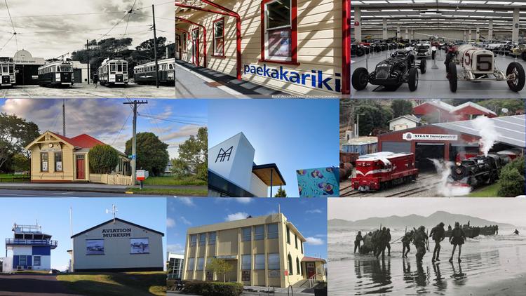 A collation of images of historic Kāpiti heritage locations and events